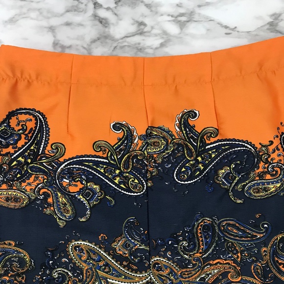 Holly and Whyte by Lindex Navy Paisley Skirt XS - Picture 5 of 8